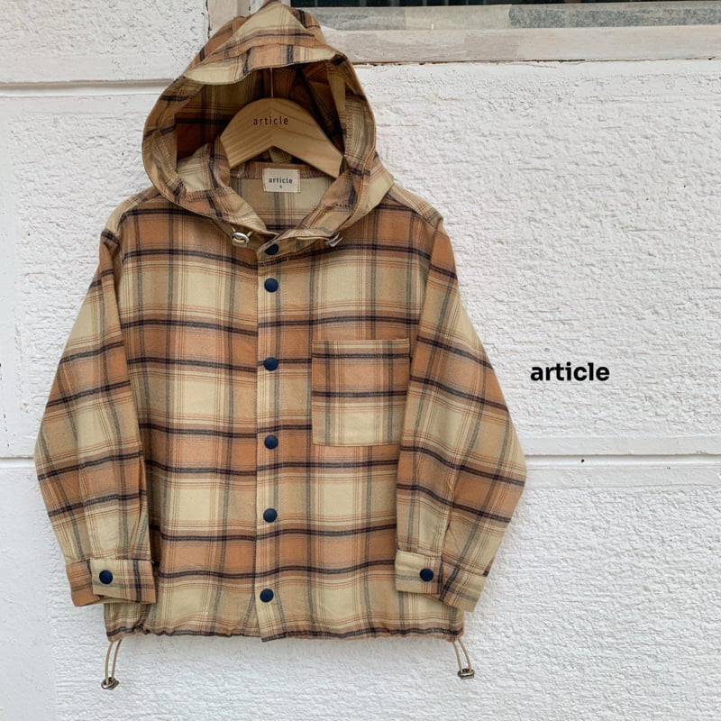 Article - Korean Children Fashion - #kidsstore - Farm Check Hoodie - 6