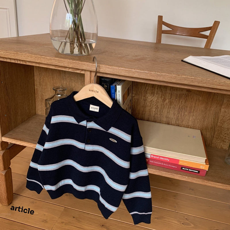 Article - Korean Children Fashion - #kidzfashiontrend - Poby Rugby Collar Knit - 2