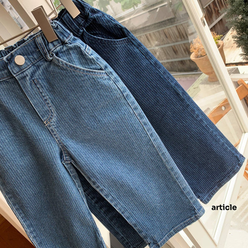Article - Korean Children Fashion - #kidzfashiontrend - ST Line Denim Pants