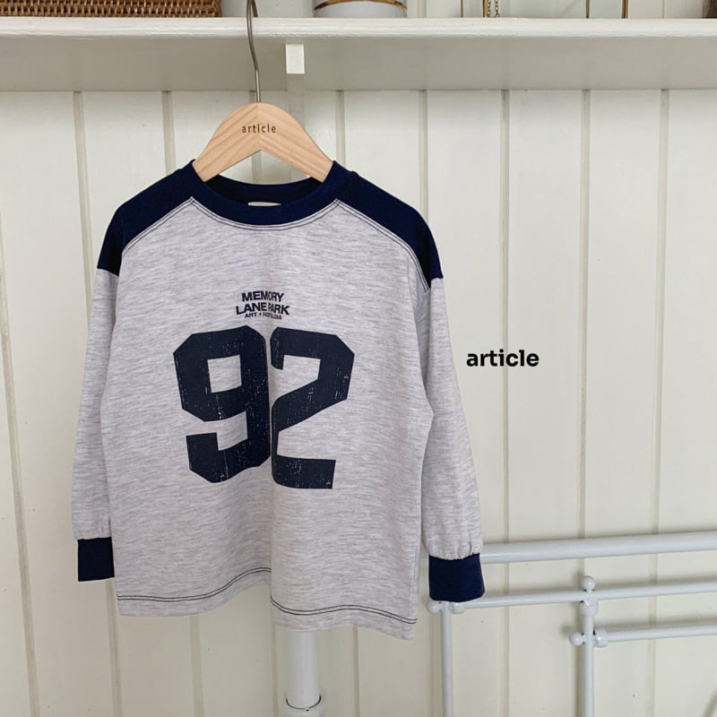 Article - Korean Children Fashion - #kidzfashiontrend - 92 Number Tee - 5