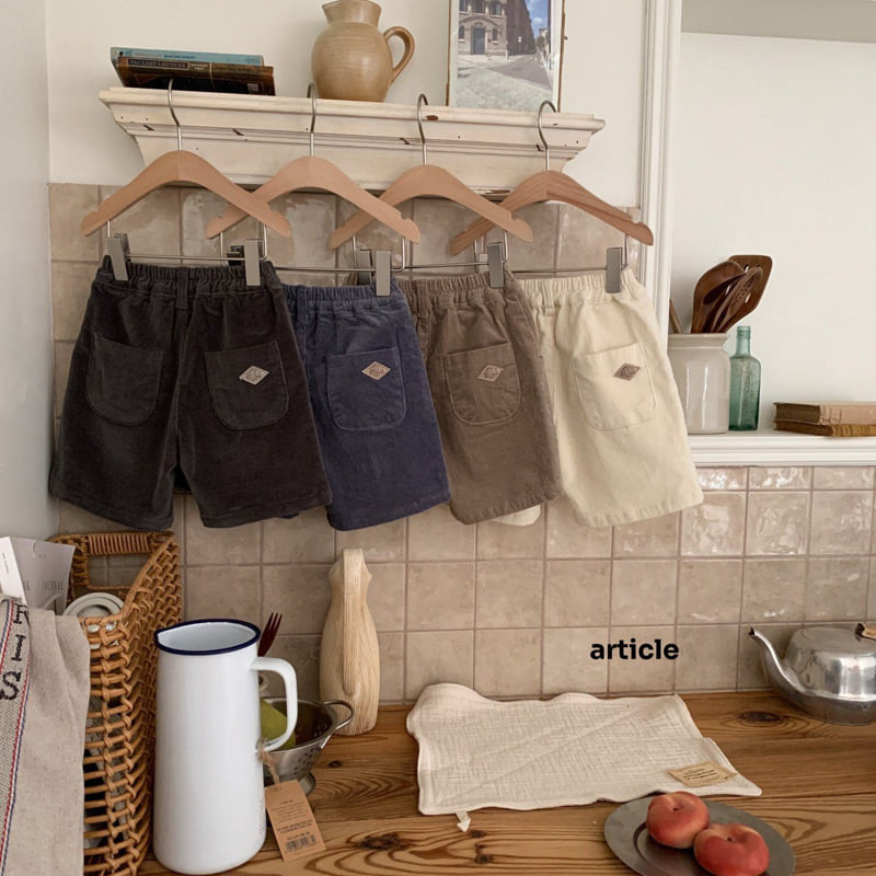 Article - Korean Children Fashion - #kidzfashiontrend - Dave Corduroy Shorts