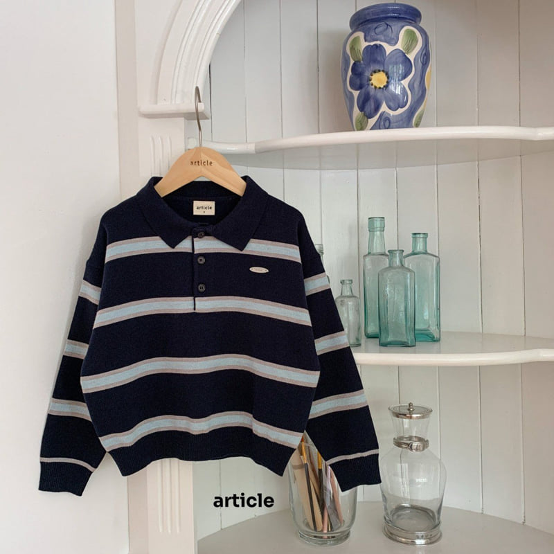 Article - Korean Children Fashion - #Kfashion4kids - Poby Rugby Collar Knit - 4