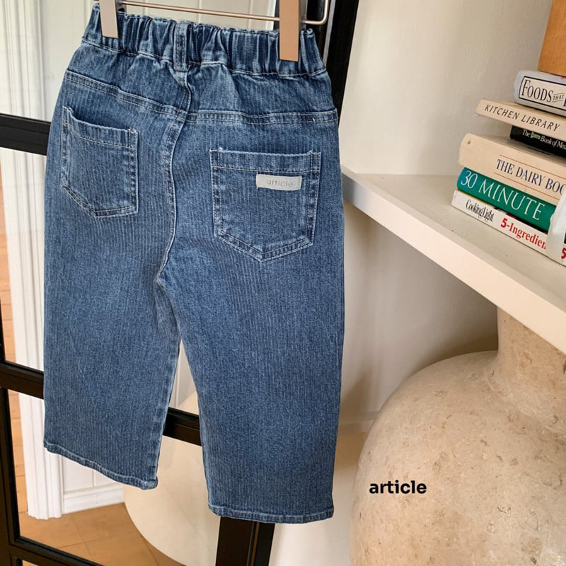 Article - Korean Children Fashion - #littlefashionista - ST Line Denim Pants - 3