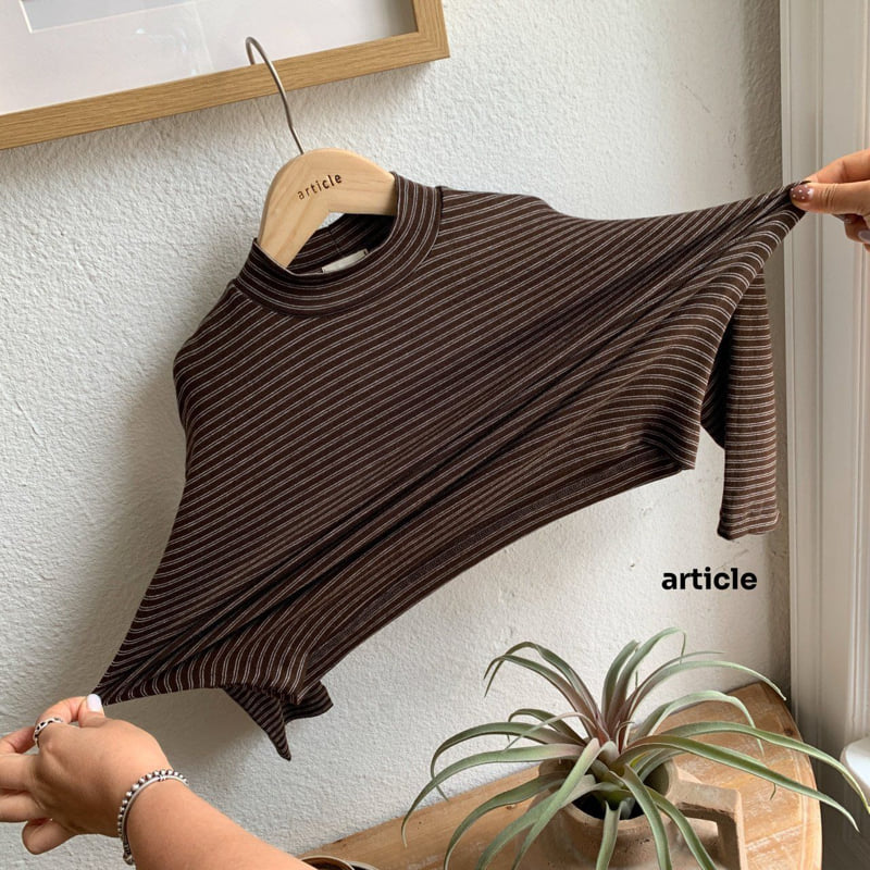 Article - Korean Children Fashion - #Kfashion4kids - Touch Stripe Turtleneck - 4