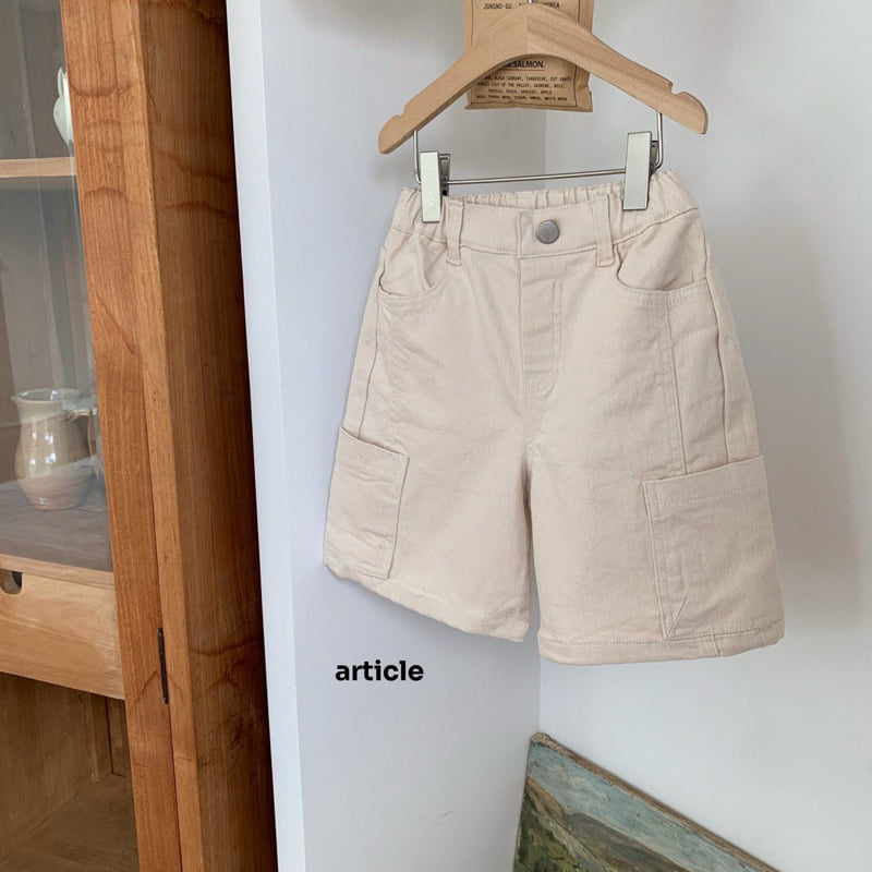 Article - Korean Children Fashion - #littlefashionista - Hip Cargo Bermuda Pants - 2