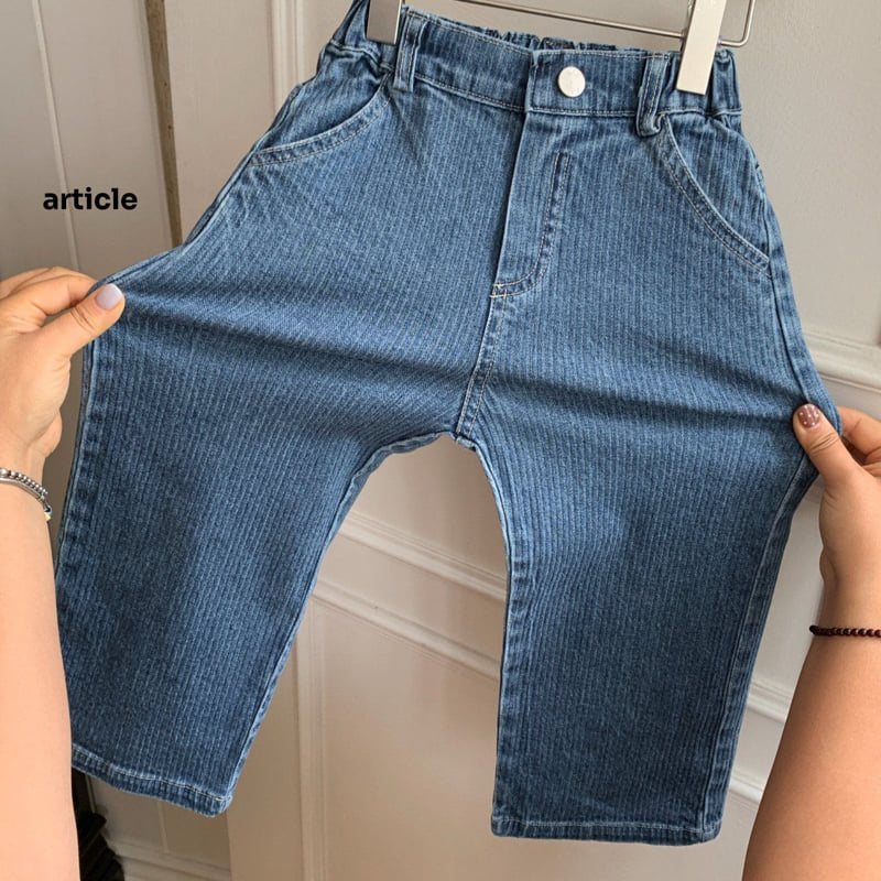 Article - Korean Children Fashion - #littlefashionista - ST Line Denim Pants - 4