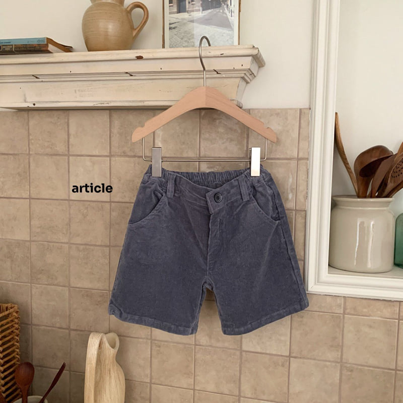 Article - Korean Children Fashion - #littlefashionista - Dave Corduroy Shorts - 4