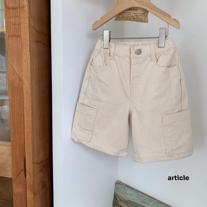 Article - Korean Children Fashion - #magicofchildhood - Hip Cargo Bermuda Pants - 3
