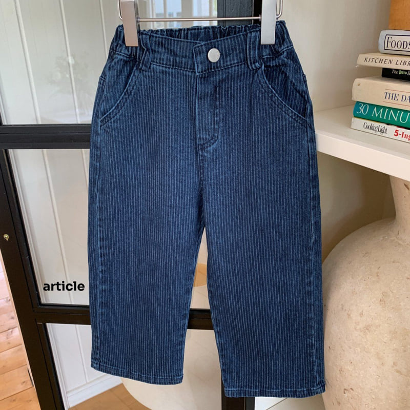 Article - Korean Children Fashion - #minifashionista - ST Line Denim Pants - 5