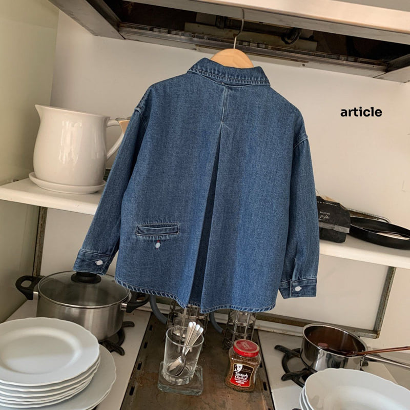 Article - Korean Children Fashion - #minifashionista - Port Denim Shacket - 3