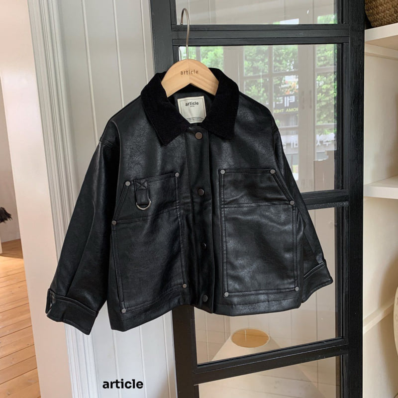 Article - Korean Children Fashion - #minifashionista - Pound Leather Jacket