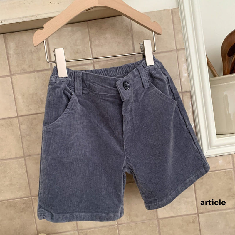 Article - Korean Children Fashion - #minifashionista - Dave Corduroy Shorts - 5