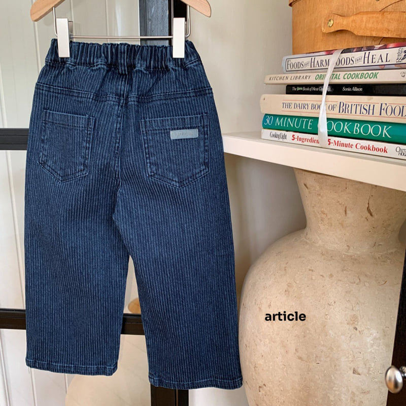 Article - Korean Children Fashion - #prettylittlegirls - ST Line Denim Pants - 6