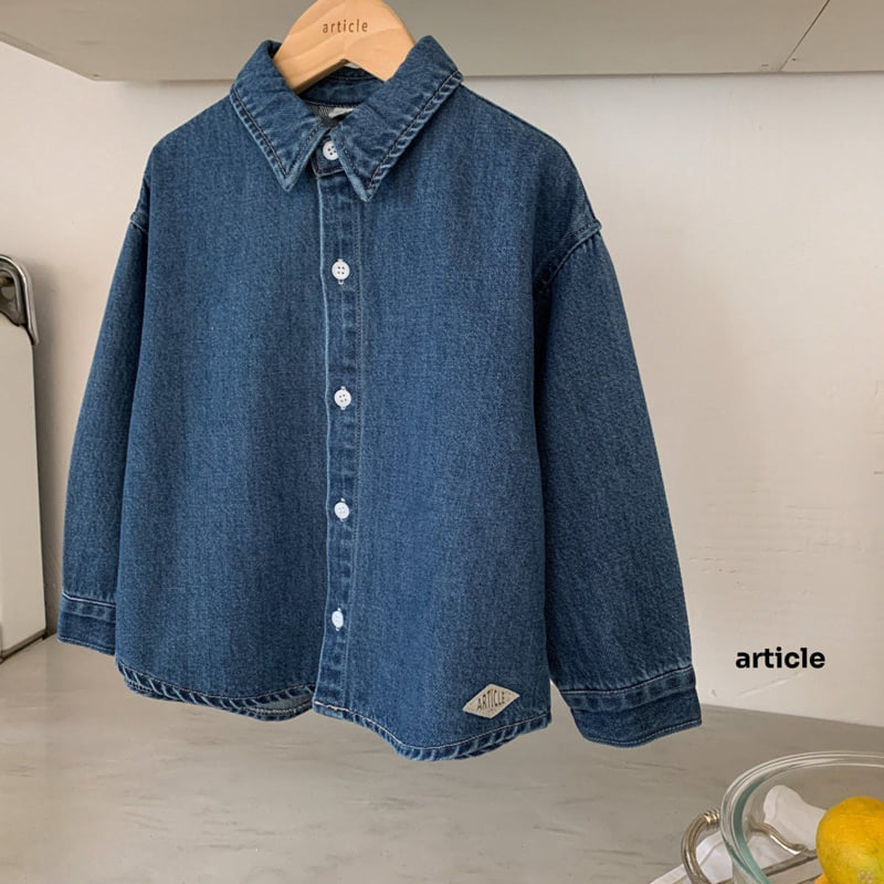 Article - Korean Children Fashion - #minifashionista - Port Denim Shacket - 4