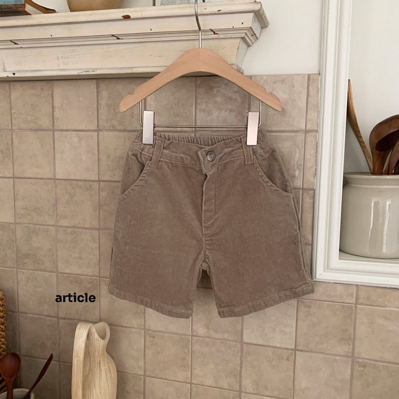 Article - Korean Children Fashion - #prettylittlegirls - Dave Corduroy Shorts - 6