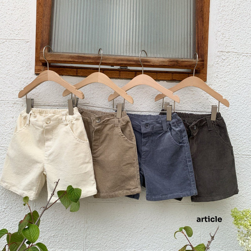 Article - Korean Children Fashion - #stylishchildhood - Dave Corduroy Shorts - 9