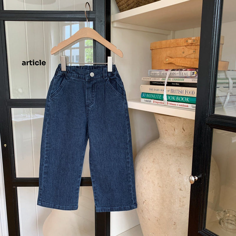 Article - Korean Children Fashion - #todddlerfashion - ST Line Denim Pants - 7