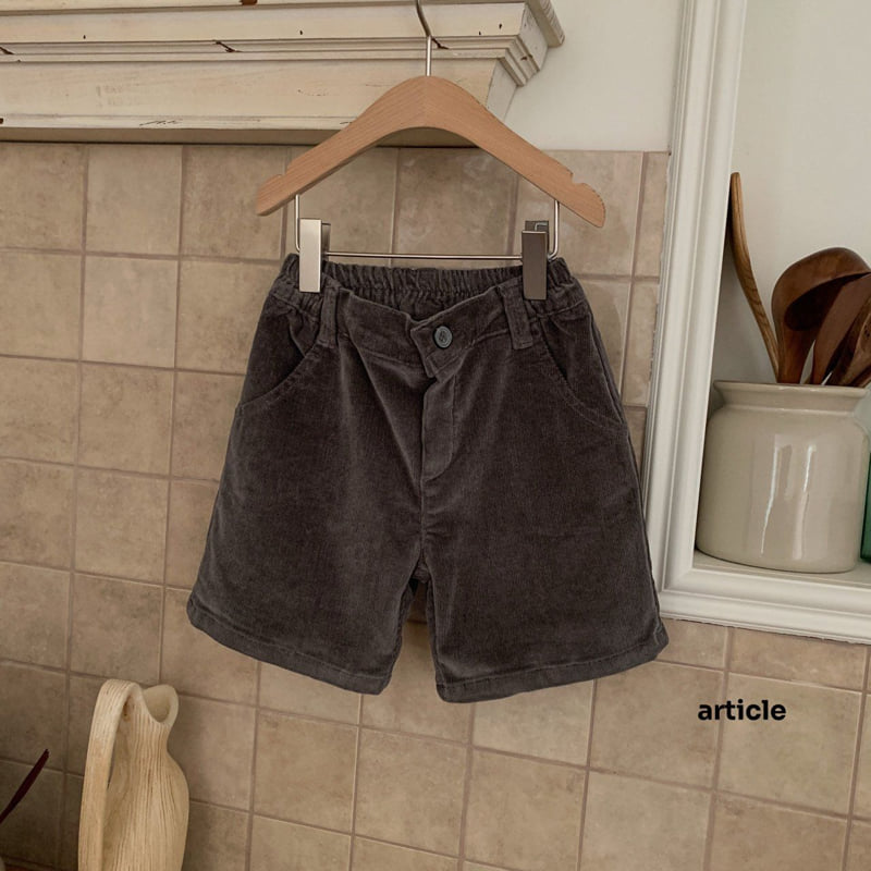 Article - Korean Children Fashion - #todddlerfashion - Dave Corduroy Shorts - 7