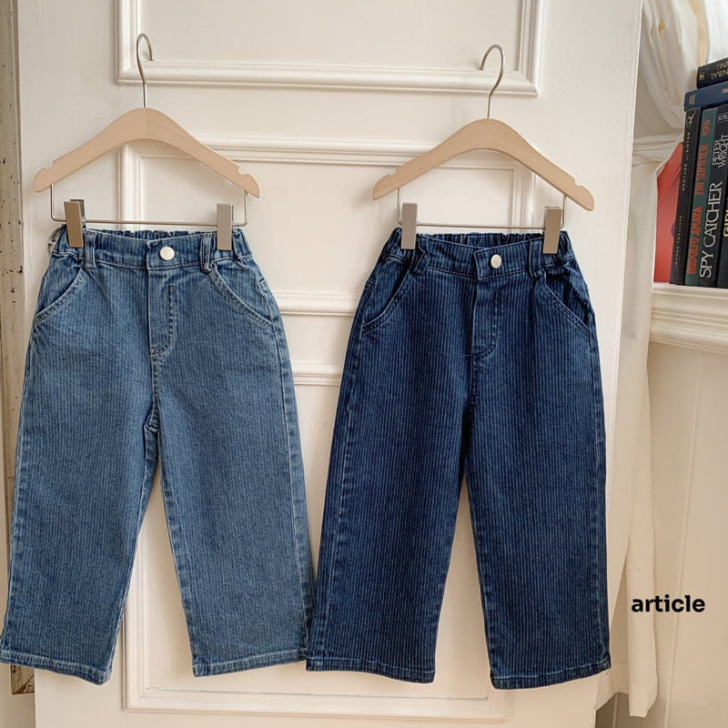 Article - Korean Children Fashion - #toddlerclothing - ST Line Denim Pants - 8