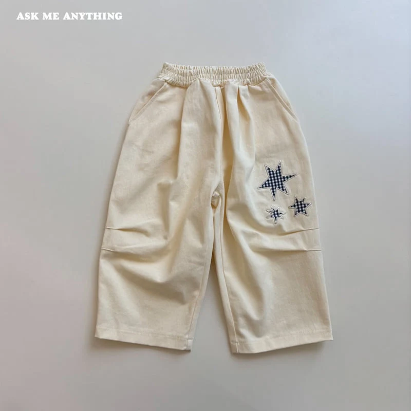 Ask Me Anything - Korean Children Fashion - #childofig - Star Patch Pants - 10