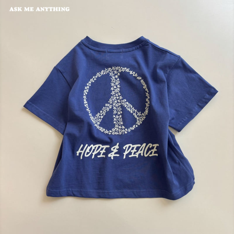 Peace Short Sleeve Tee by Ask Me Anything for Child - view 7