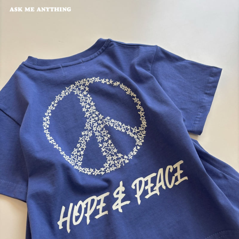 Peace Short Sleeve Tee by Ask Me Anything for Child - view 8