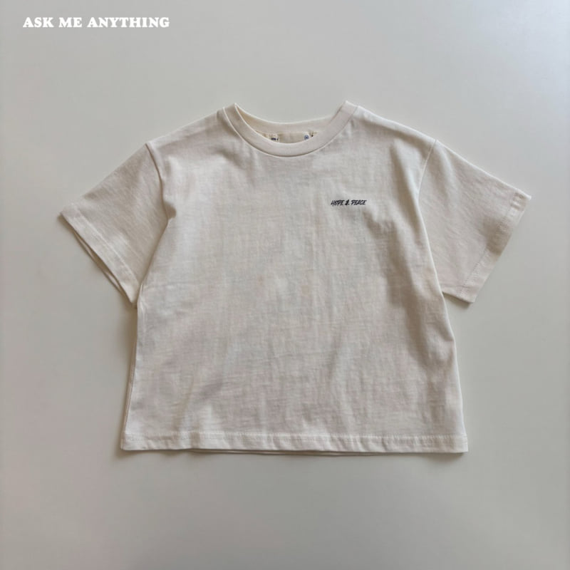 Peace Short Sleeve Tee by Ask Me Anything for Child - view 9