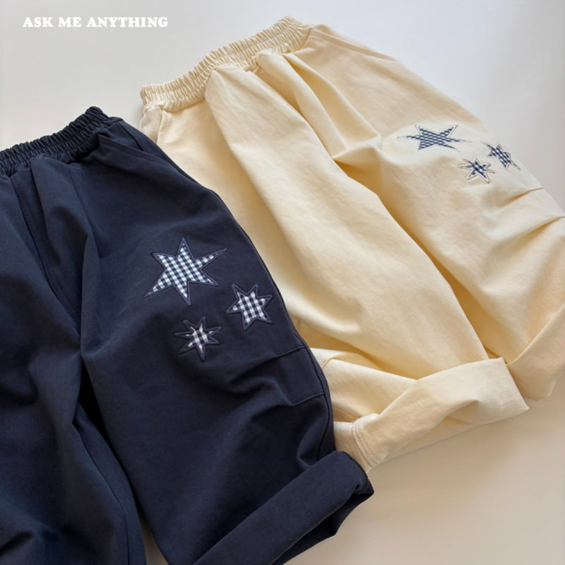 Ask Me Anything - Korean Children Fashion - #kidsstore - Star Patch Pants - 3