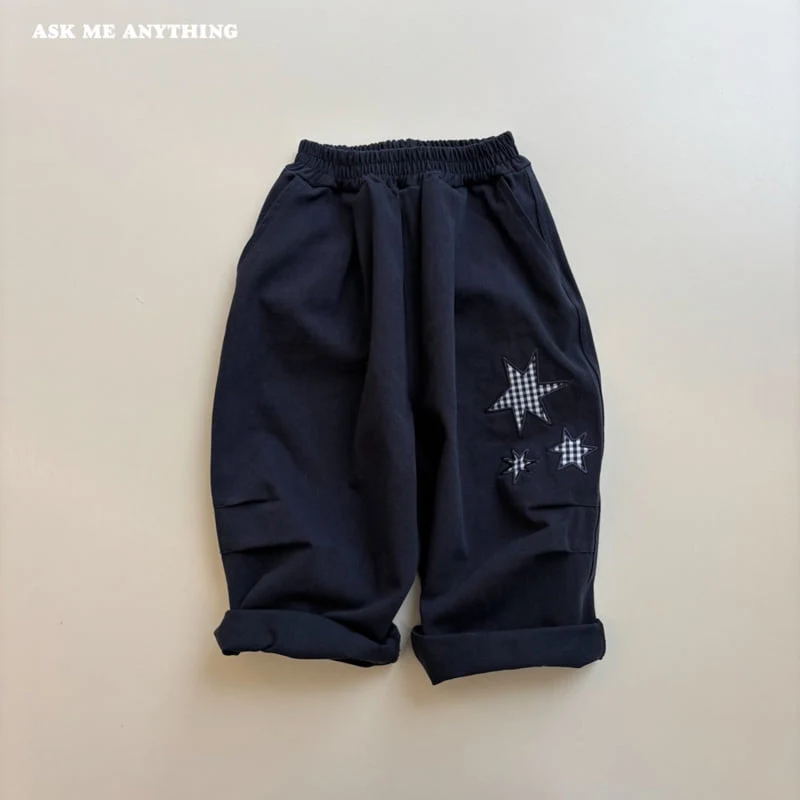 Ask Me Anything - Korean Children Fashion - #kidsstore - Star Patch Pants - 4