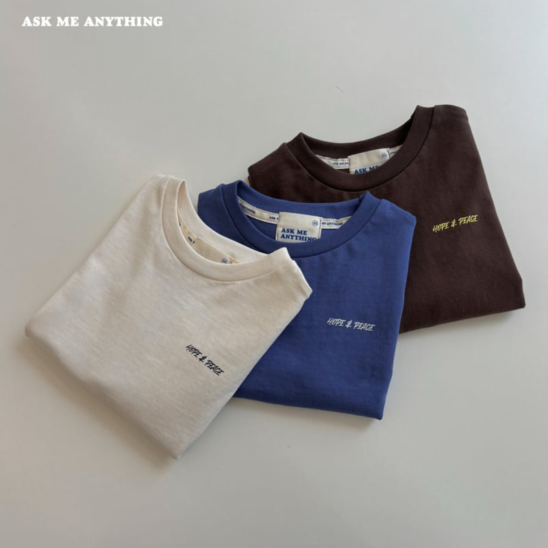 Peace Short Sleeve Tee by Ask Me Anything for Child - view 2