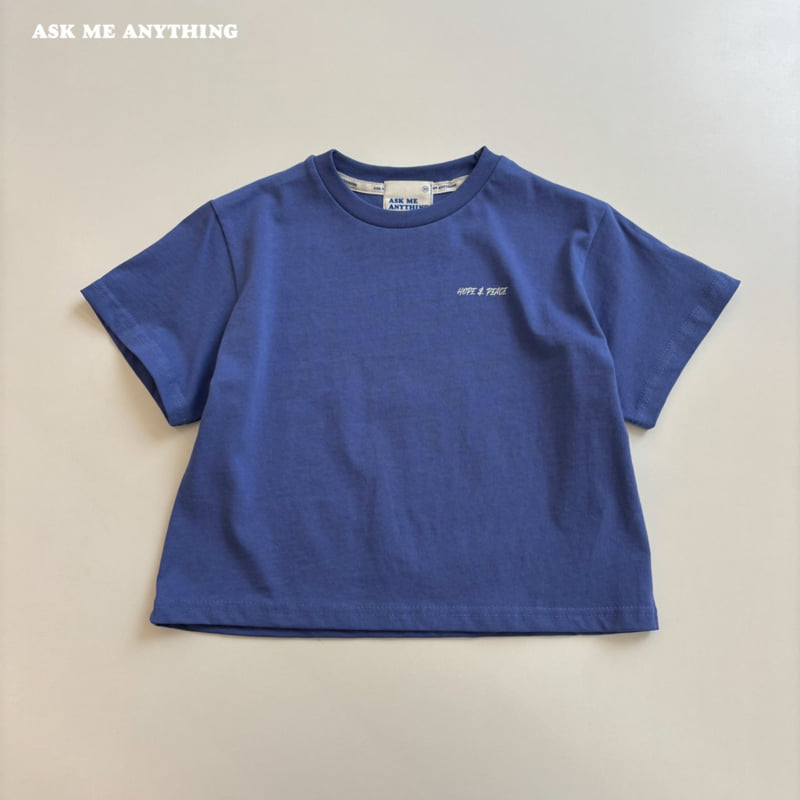 Peace Short Sleeve Tee by Ask Me Anything for Child - view 4
