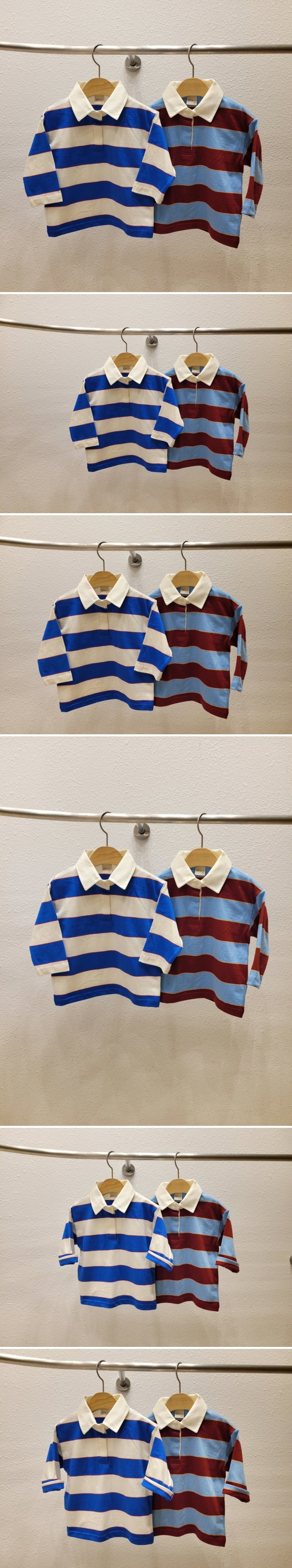 Atree - Korean Women Fashion - #momslook - Collar Tee (Daddy)
