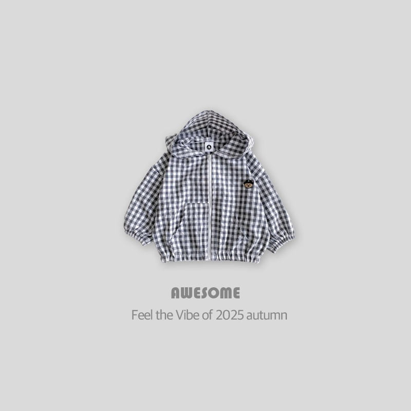 Awesome Bebe - Korean Children Fashion - #Kfashion4kids - Check Bear Windbreaker - 3