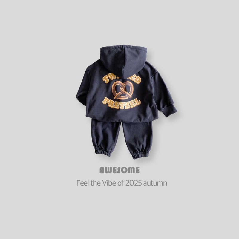 Awesome Bebe - Korean Children Fashion - #Kfashion4kids - Pretzel Hoodie Set - 5