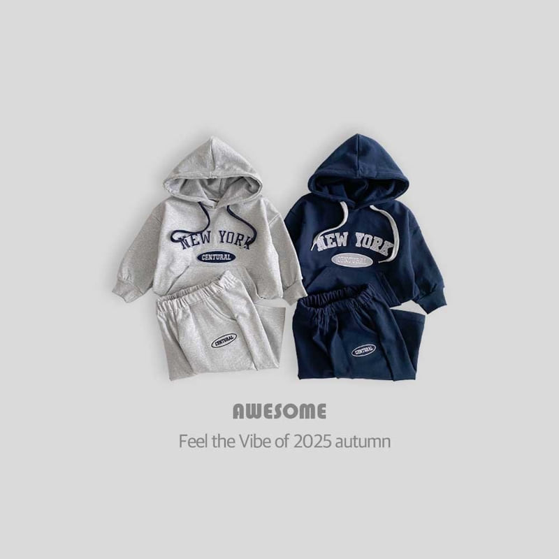 Awesome Bebe - Korean Children Fashion - #childrensboutique - New York CP Sweatshirt Set