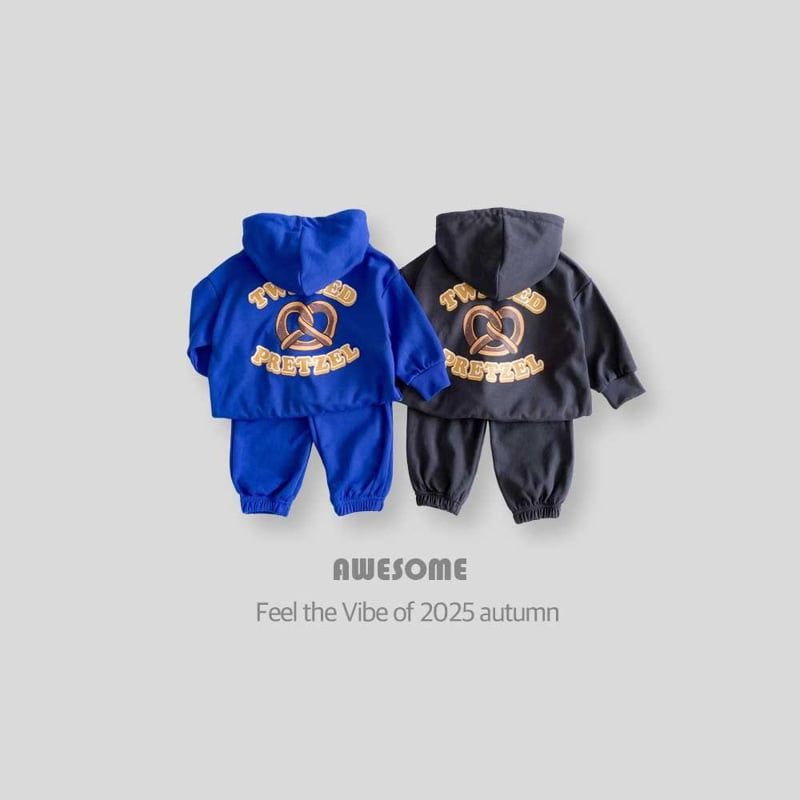 Awesome Bebe - Korean Children Fashion - #fashionkids - Pretzel Hoodie Set