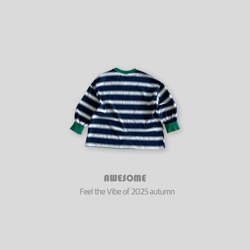 Awesome Bebe - Korean Children Fashion - #kidsshorts - Denver Stripe Sweatshirt - 12