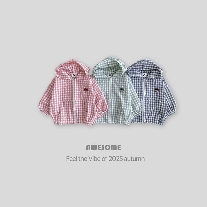 Awesome Bebe - Korean Children Fashion - #kidsstore - Check Bear Windbreaker