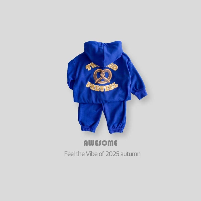 Awesome Bebe - Korean Children Fashion - #kidsstore - Pretzel Hoodie Set - 4