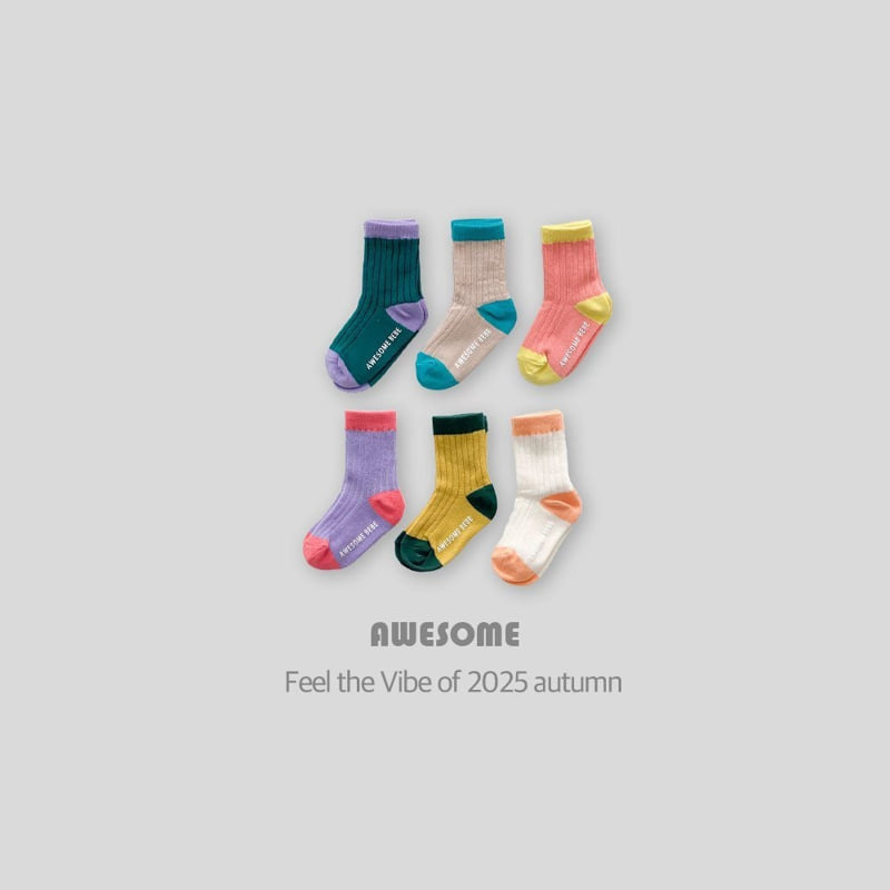 Awesome Bebe - Korean Children Fashion - #minifashionista - Pastel Socks Set