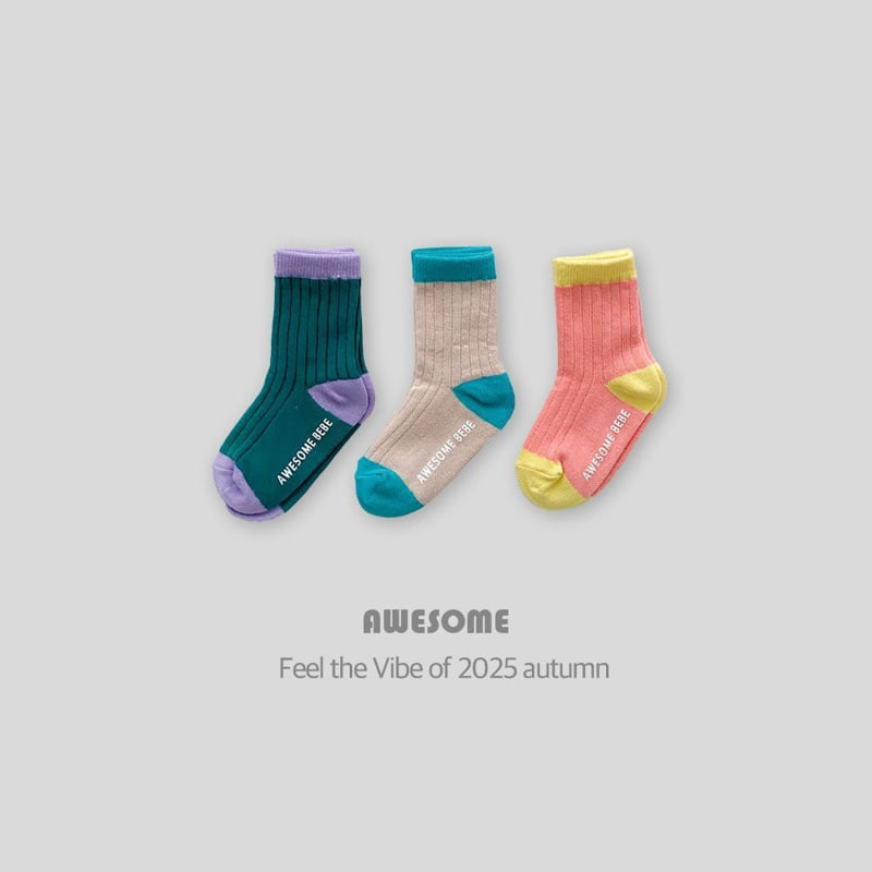 Awesome Bebe - Korean Children Fashion - #prettylittlegirls - Pastel Socks Set - 2