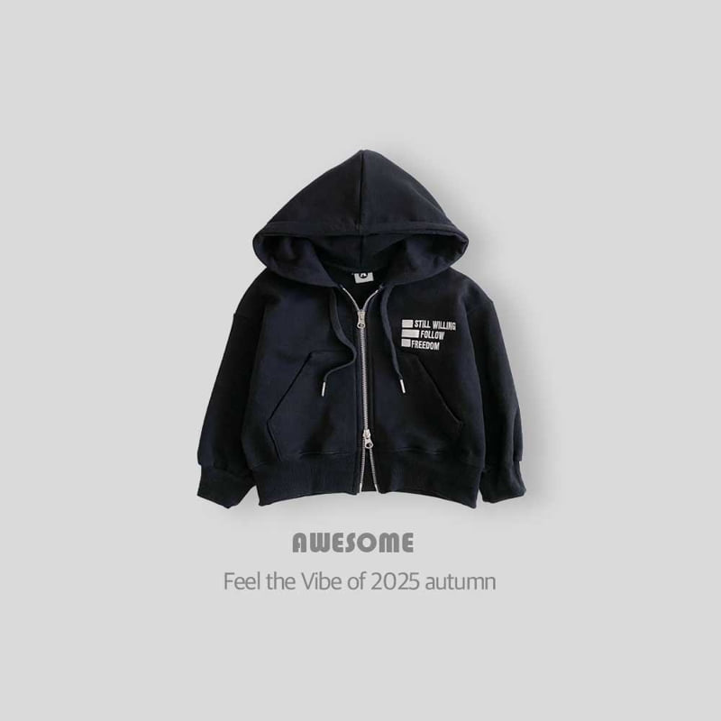 Awesome Bebe - Korean Children Fashion - #stylishchildhood - Freedom Two-Way Hoodie Zip-up - 9