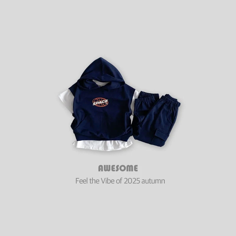 Awesome Bebe - Korean Children Fashion - #stylishchildhood - Hood Vest Set - 2