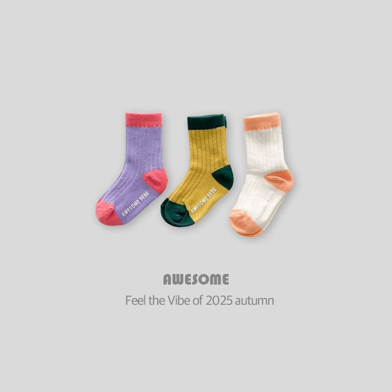 Awesome Bebe - Korean Children Fashion - #todddlerfashion - Pastel Socks Set - 3