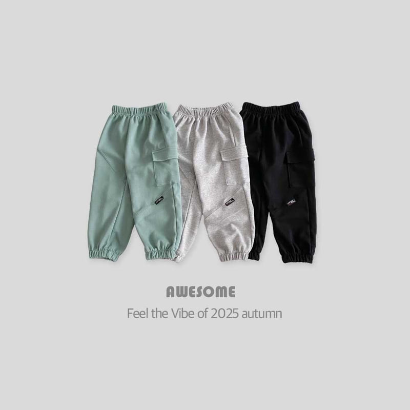 Awesome Bebe - Korean Children Fashion - #toddlerclothing - Diagonal Cargo Pants