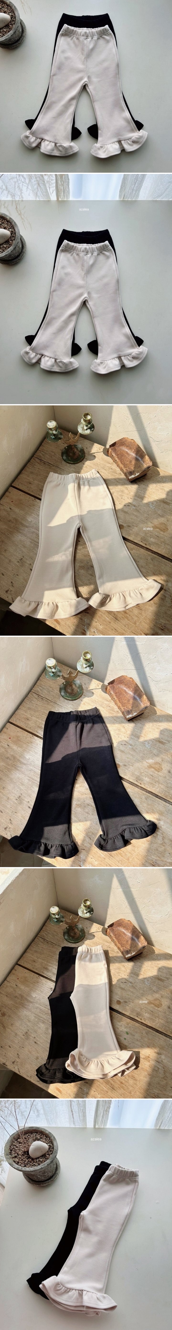 Azalea - Korean Children Fashion - #kidsstore - High Basic Bootcut Pants - 2