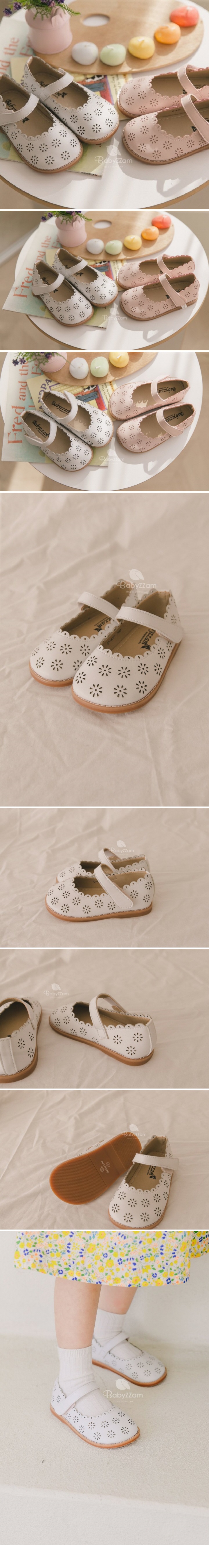 Babyzzam - Korean Children Fashion - #kidsstore - D437 Flower Bud Flats