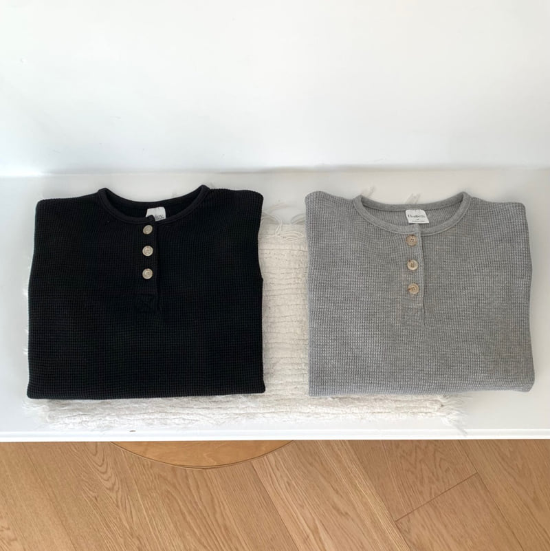 Bailey - Korean Children Fashion - #designkidswear - Waffle Pie Tee