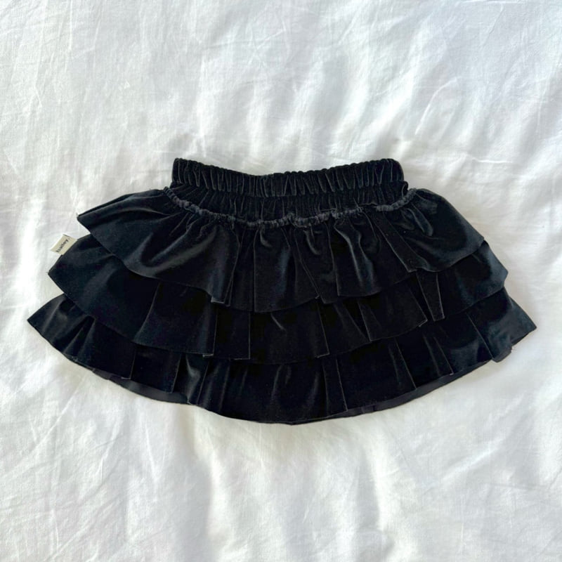 Bailey - Korean Children Fashion - #designkidswear - Velvet Tiered Pants - 4