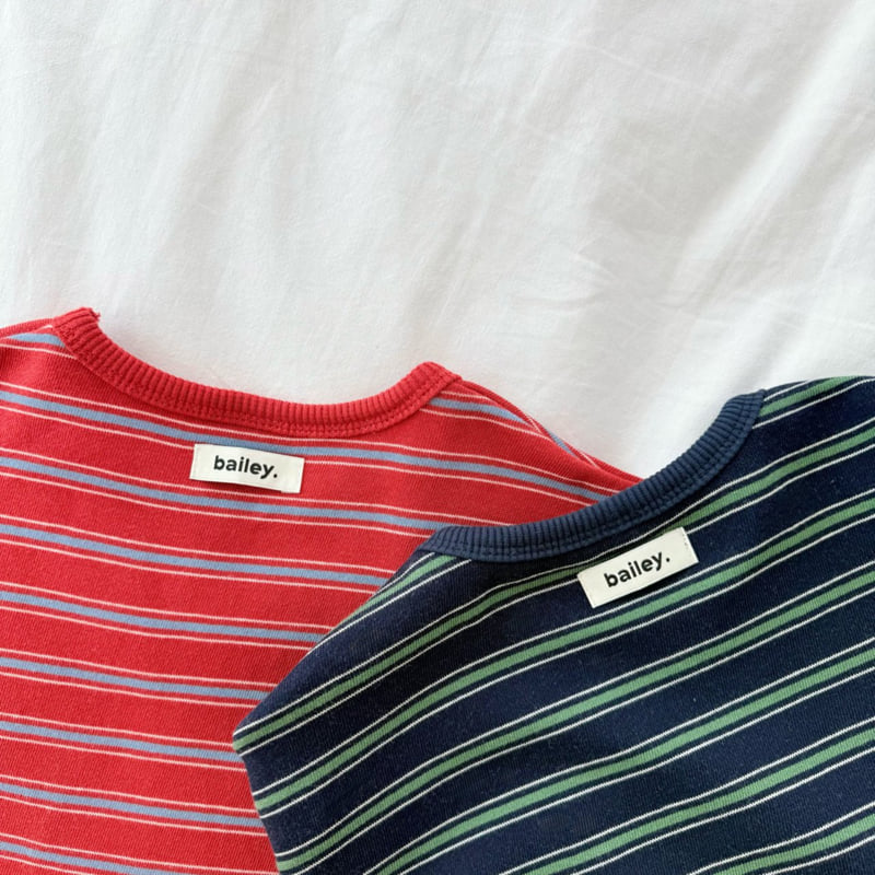 Bailey - Korean Children Fashion - #fashionkids - Witty Stripe Tee - 6